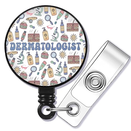 Enrouleur de badge dermatologique avec cordon rétractable haute résistance