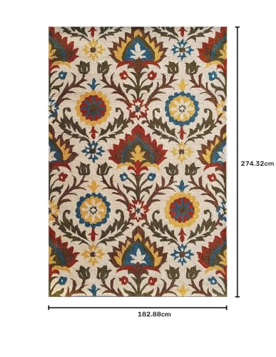 Image of Soft Pure Woolen Modern Collection Tufted Carpet for Living Room,Bedroom'Kitchen and Hall (6 X 9) Feet