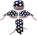 USA American Blue Stars United States U.S. Cotton Do Rag Doo Rag Skull Cap Head Wrap