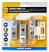 Produktbild Yale Locks 3PM888PB2 Fallenschloss für Falztüren, 64 mm, nach britischer Norm, Messing poliert, 3 Stück