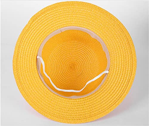 Image of Yellow Cosplay Straw Cap Anime Luffy Flat Hats One Piece Japanese Cartoon Props Hat Boy Girl Beach Sun Hat