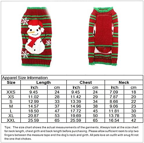 PETCARE Christmas Pet Dog Sweater Holiday Classic ugly Apparel Jumper For Small Medium Dogs,Cartoon Winter Warm Puppy Cat Dog Clothes Knitwear - Image 3