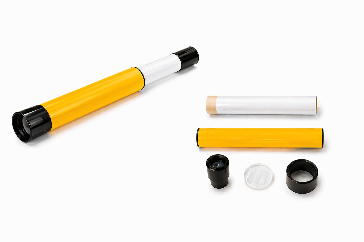 DWIJ DIY Refractor Telescope Making kit 20x, Inverted Image, 40mm Doublet Objective, for Kids-picture-23