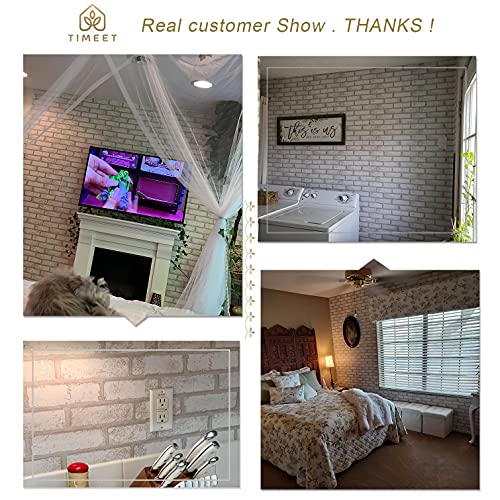 Timeet Brick Wallpaper Peel And Stick Wallpaper 3D Faux Brick Wallpaper Self Adhesive Brick Wall Paper Removable Wallpaper For Living Room Bedroom Decor Vinyl Roll 17.7"×393.7" #TOP6