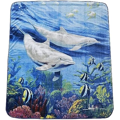 Regal Comfort Dolphins Queen Size Blanket Cover
