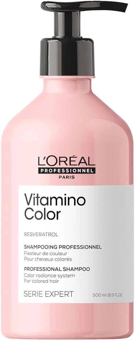 L'Oreal Professionnel Paris Vitamino Color Shampoo - Protects & Preserves Hair Color, Prevents Damage, Adds Vibrancy & Enhances Shine
