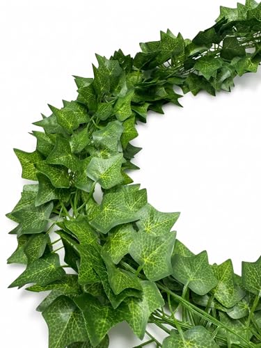Apexrizon Fake Ivy 8 Pack 56FT Artificial Plants Indoor Outdoor Fake Plants Green Leaves Hanging Plant Fake Vines for Wedding Party Garden Bedroom Wall Decoration