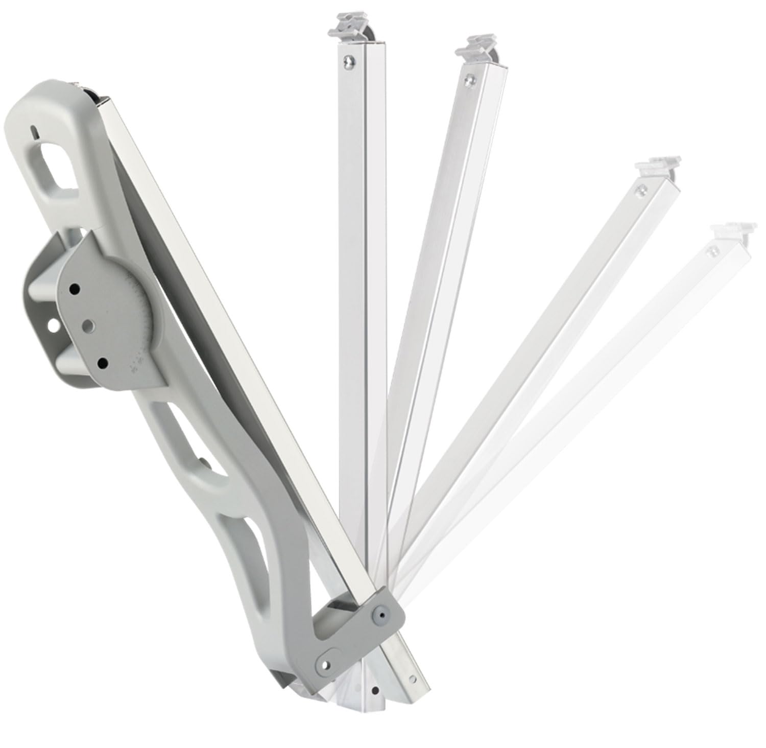 SCHWAIGER Antena parabólica I Ø 80 cm de aluminio Offset Antena en gris claro I Multifeed adecuado & resistente a la intemperie I Cuenco de satélite con brazo LNB y soporte de mástil I Potencia de