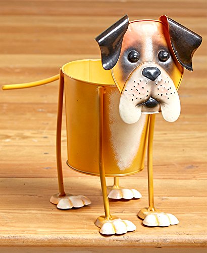 The Lakeside Collection Adorable Dog Breed Planters- Boxer