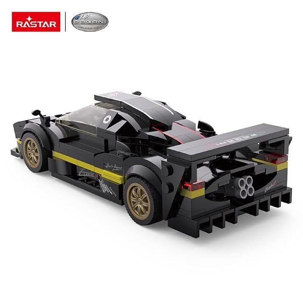 RASTAR 387PCs Licensed Building Bricks for Pagani Zonda R Model, Black by RASTAR - Used condition - Image 4