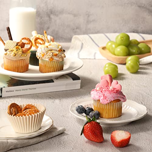 600 Pcs, Greaseproof Cupcake Liners, Standard Size Paper Baking Cups, Colorful Muffin Liner Cups For Baking, Food Grade & Non-Stick - Clear Straight Cylinder Package #TOP4