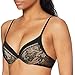 Produktbild Calvin Klein Damen Plunge (Kissing Front) Push-up BH, Schwarz (Black 001), 80D (Herstellergröße: 0D36)