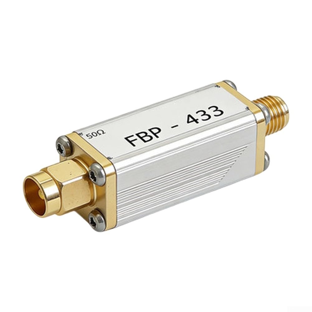 50 Ohm Bandpassfilter, 433MHz Bandpassfilter, mit 10W Leistungsaufnahme und hoher Selektivität für SMA Systeme
