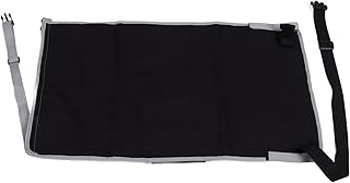 Rede de Cama de Assento de Avião, Forte Capacidade de Carga, Rede de Apoio para Os Pés de Avião Infantil, Lona Saudável e Confortável, Leve e Portátil para Voos (Preto)