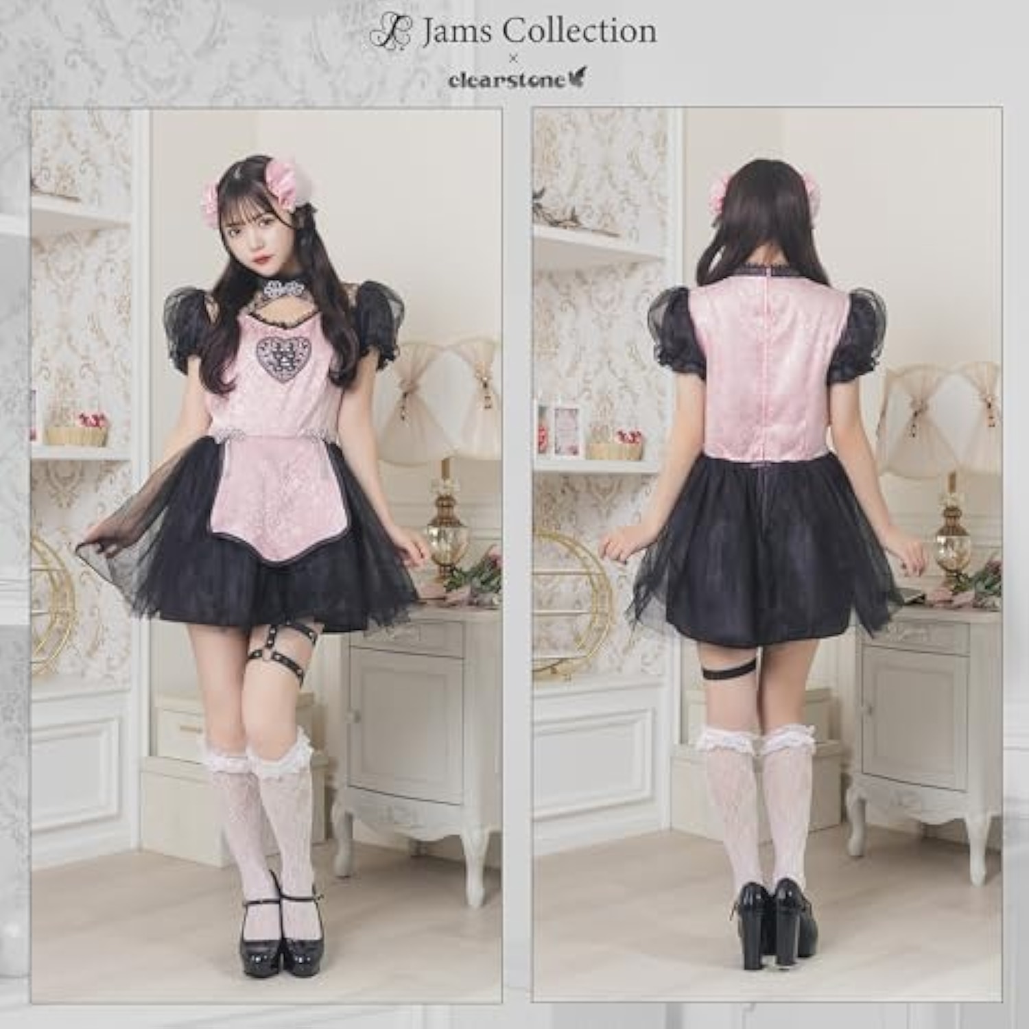 クリアストーン(Clearstone) フロイマイン コスプレ ハロウィン 本命ももチャイナ レディース ピンク 詳細画像3