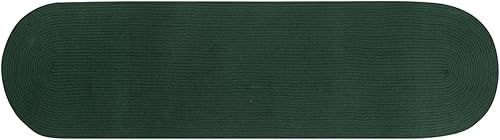 Vista 31 de Alfombra reversible resistente al moho y a las manchas de la colección Better Trends Alpine Braid, duradera y resistente a las manchas, 100% Borgoña