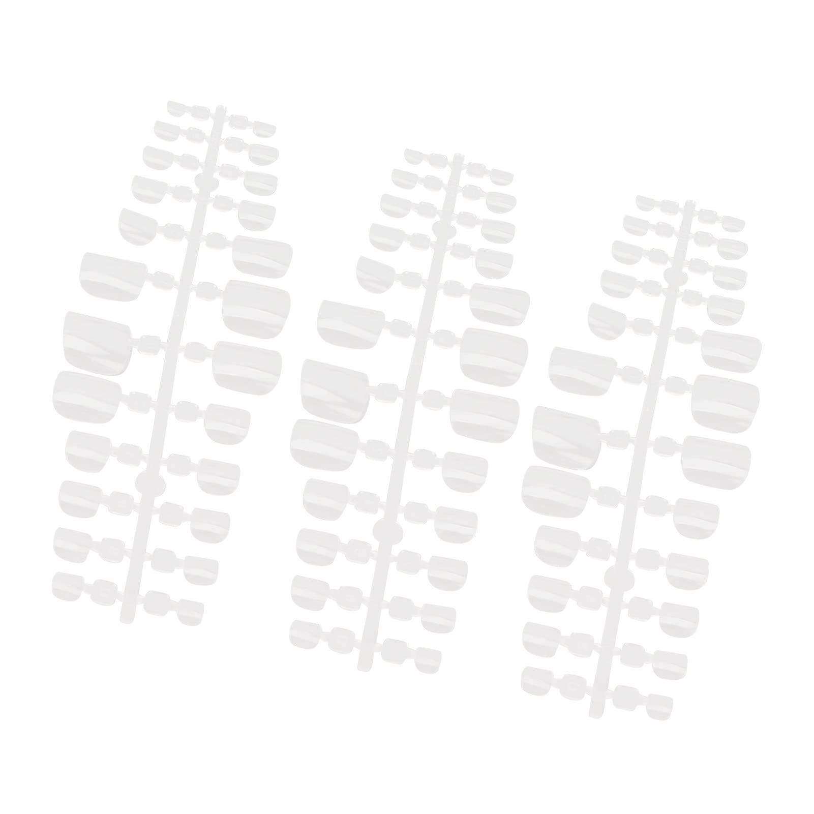 Fake Toenails Full Cover, Breathable Safe 240pcs Multipurpose False Toenails Full Cover DIY Hand Crafted for Home (Transparent)