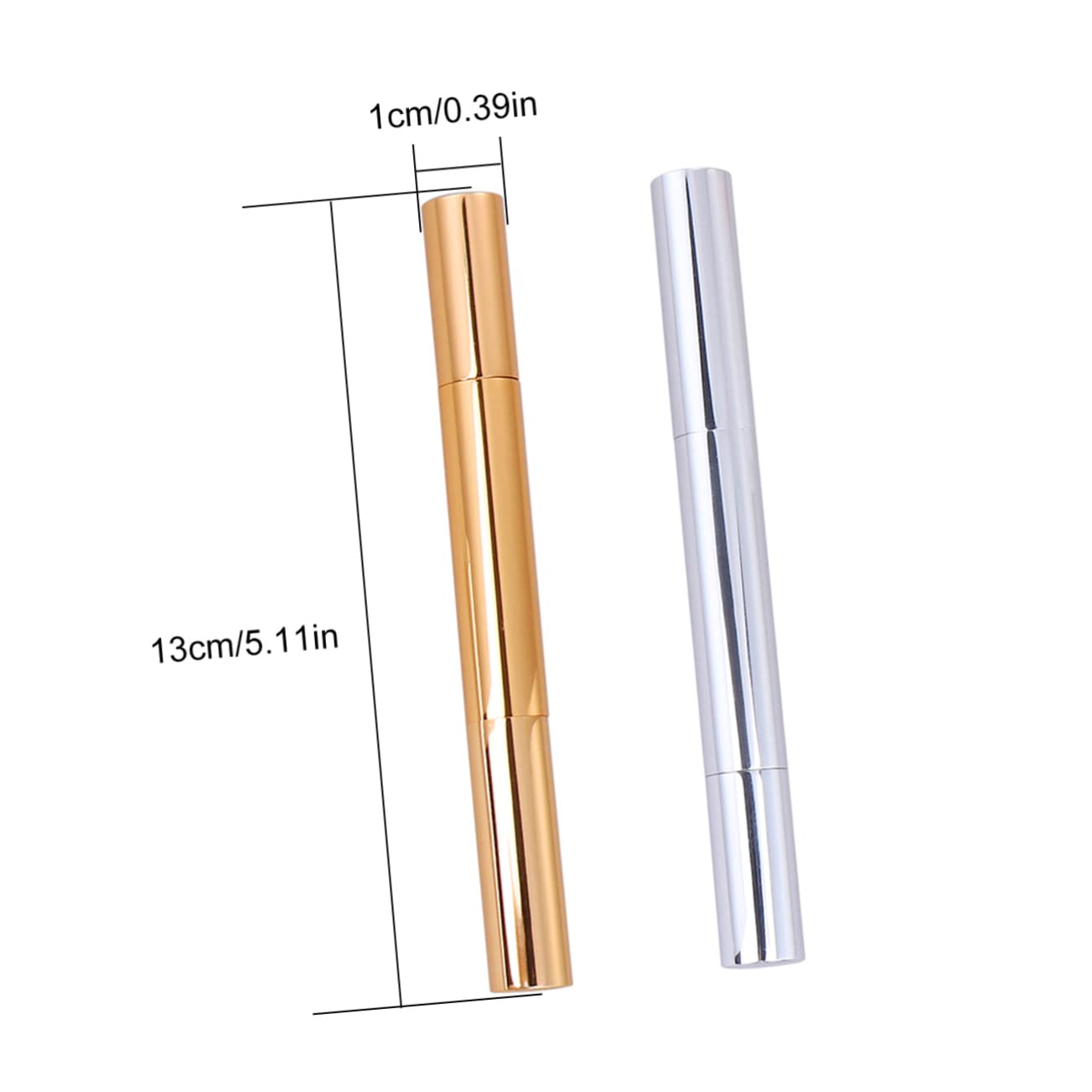 WOFASHPURET 2Pcs Empty Nail Polish Applicators with Brush Tip for Lip Gloss Nail Oil Essential Oils Random Color Cosmetic Container