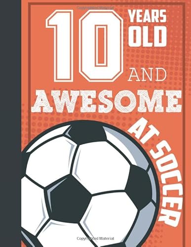 10th Birthday Soccer Sketchbook for Kids 8.5
