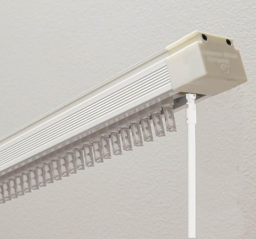 Vertical Blinds Replacement Headrail Track Custom Made to Your Size, Stack, and Control Type - Complete with Metal Brackets and Hardware (84 inches)