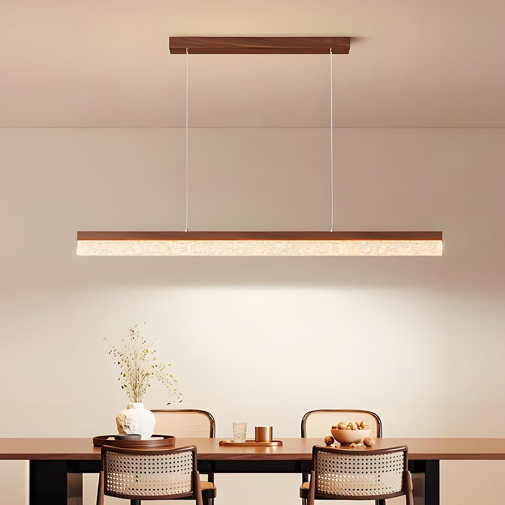 Modern Lampa Wisząca Iron Liniowe Światła Wiszące 100/120cm Rozmiar Regulowany Wysokość Żyrandol Wall/Remote Control (z Wyłączeniem Baterii) 220V Do Pomieszczeń Domowych I Komercyjnych(120cm-rem