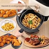 Kwadratowa beczka na ciasto, 7in/8,7in żelazna frytkownica naczynie do pieczenia frytkownica kosz do pieczenia chleba płyta do pizzy grill mata do garnków dla HD9925/HD9860/HD9905/01(7 inch)