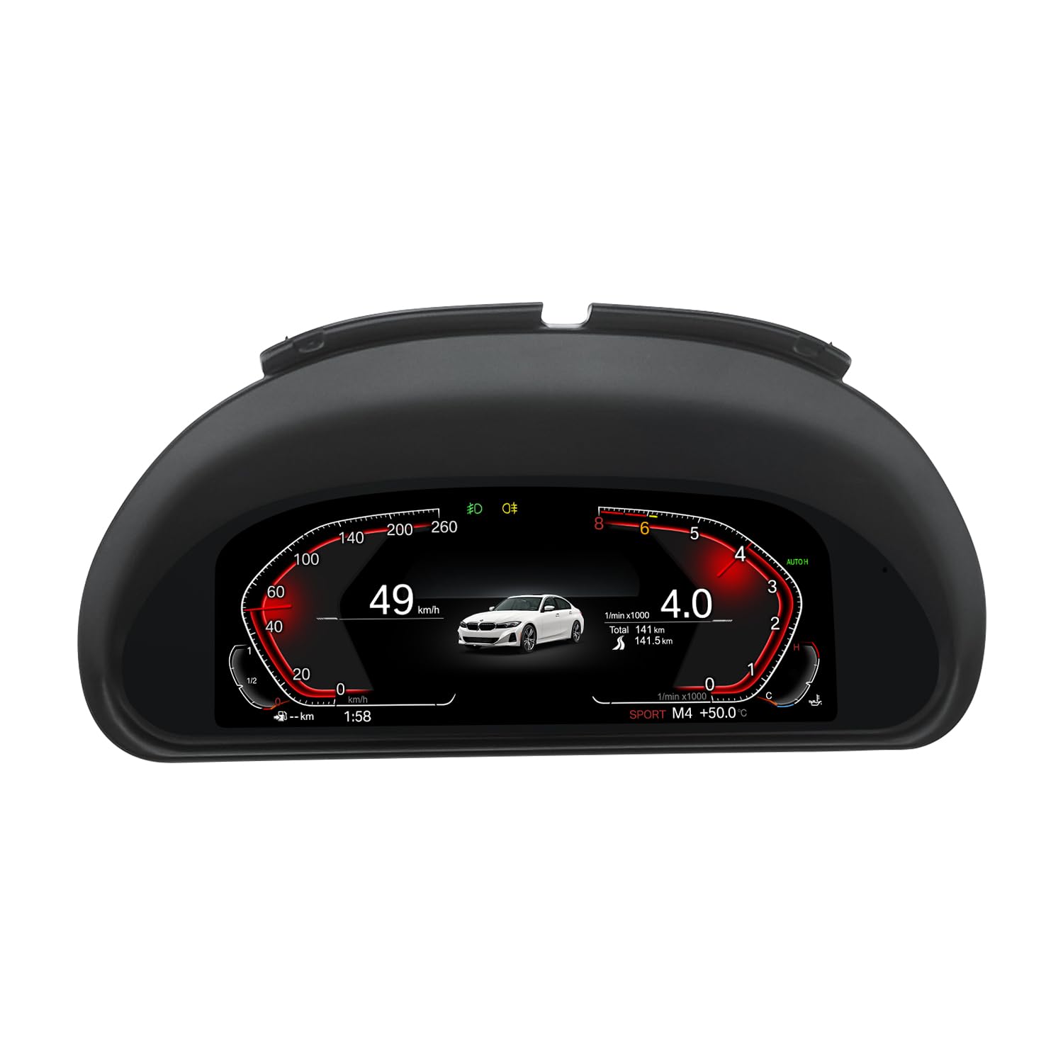 10.25 inch Digital Cluster for BMW E38 E39 E53 1999-2006, LCD Digital Car Cluster Odometer Speedometer Instrument, Electronic Gauge Dashboard Screen, Car Dashboard Replacement Digital Gauge Cluster