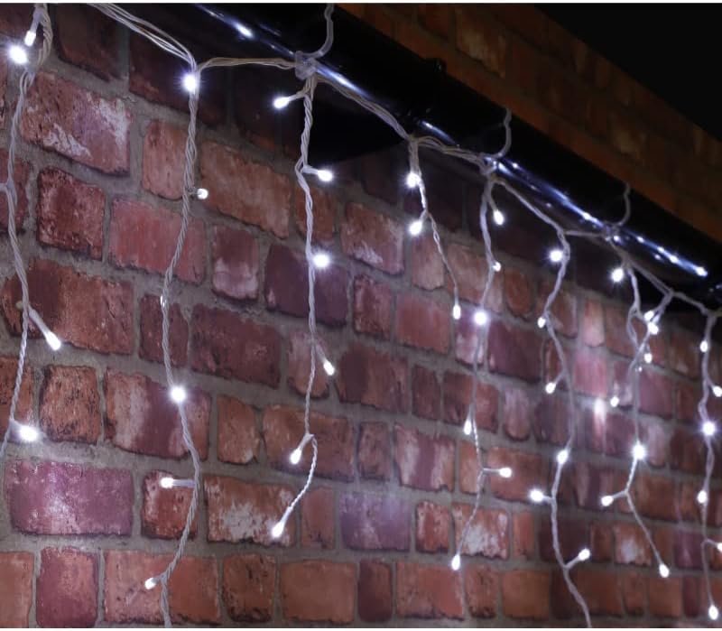 Christmas Concepts® White LED Snowing Icicle Lights with Controller (720 (23.8m/78ft)) — image 1
