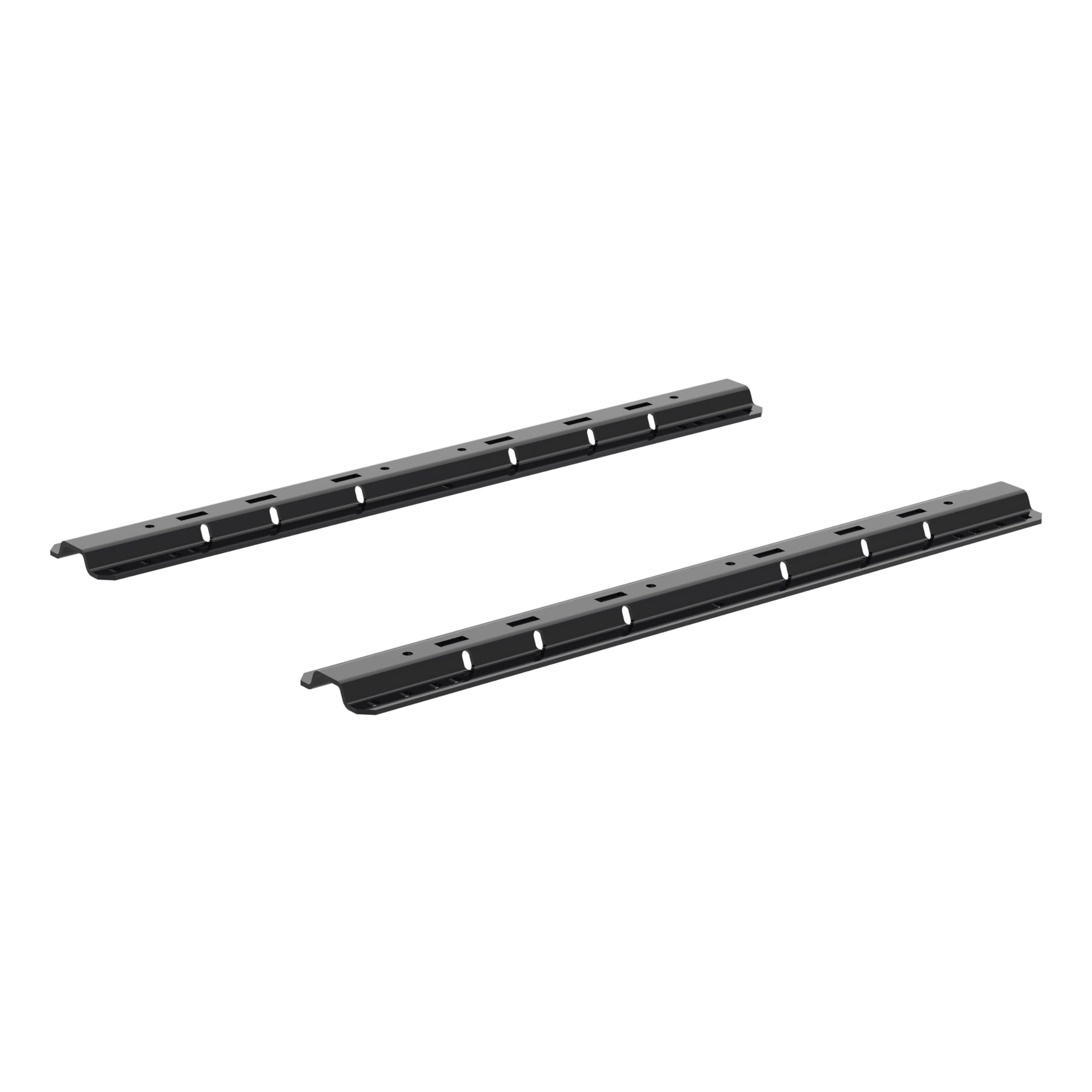 CURT 16104 Industry-Standard 5th Wheel Hitch Rails, Gloss Black, 25,000 Pounds