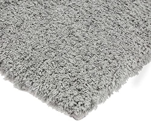 Image of Purav Light 2200 GSM Soft Fluffy Runner Mats (3 x 5 ft, Grey)| Durable & Washable Bedside Runner for Bedroom, Mat for Bathroom, Living Room Floor Home Decoration with Anti Skid Backing