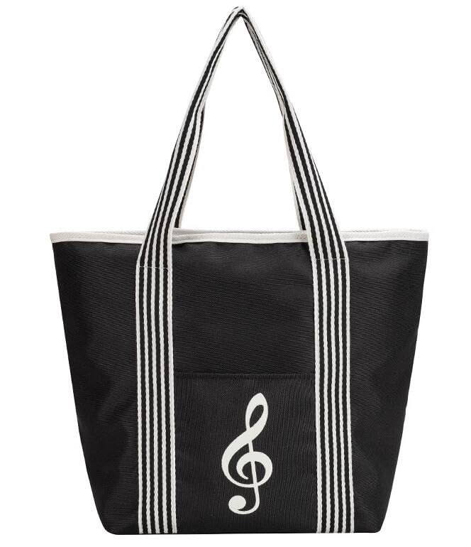 KingPoint Bolsa de mano con temática musical, bolsa de hombro