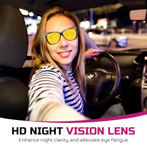 Night Vision Driving Glasses Anti Glare Polarized Night Yellow Driving Fit Over Driving Sunglasses Men and Women3