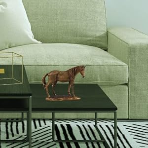 Comfy Hour Farmhouse Collection Resin 8" Brown Copper Horse Desktop Decoration Comfy Hour Farmhouse Collection Resin 8 Brown Copper Horse Desktop Decoration