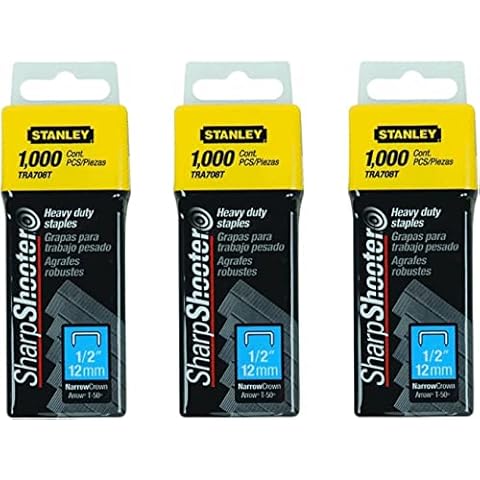 Stanley 1/2" Steel Narrow Crown Staples Cover