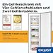 Exquisit Gefrierschrank | 204 l Nutzinhalt, Energieklasse E, 39 dB(A) | NoFrost, Schnellgefrieren, elektronische Temperaturregelung, Türalarm, hohe Bauform | GS5271-NF-H-040D inoxlook