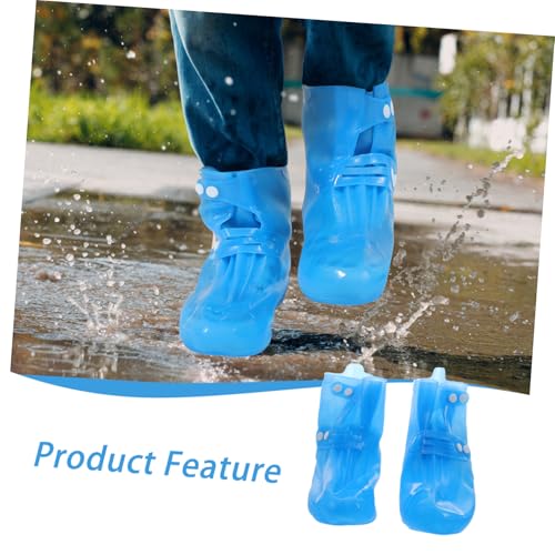 Cubrecalzados impermeables Ciieeo de PVC con suela resistente al desgaste para zapatillas miniatura 5