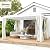 Outsunny 10' x 13' Louvered Pergola Hardtop Gazebo with Adjustable Aluminum Roof and Frame, Outdoor Pergola with Curtains and Netting, for Garden, Lawn, Backyard, and Deck, White