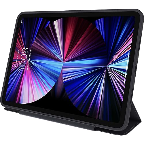 Image of OtterBox - Symmetry Series 360 Elite Case for 11 inch iPad Pro 1st /2nd /3rd /4th /5th /6th Gen - Scratch-Resistant Tablet Case with Folio and Apple Pencil Holder (Scholar Grey)