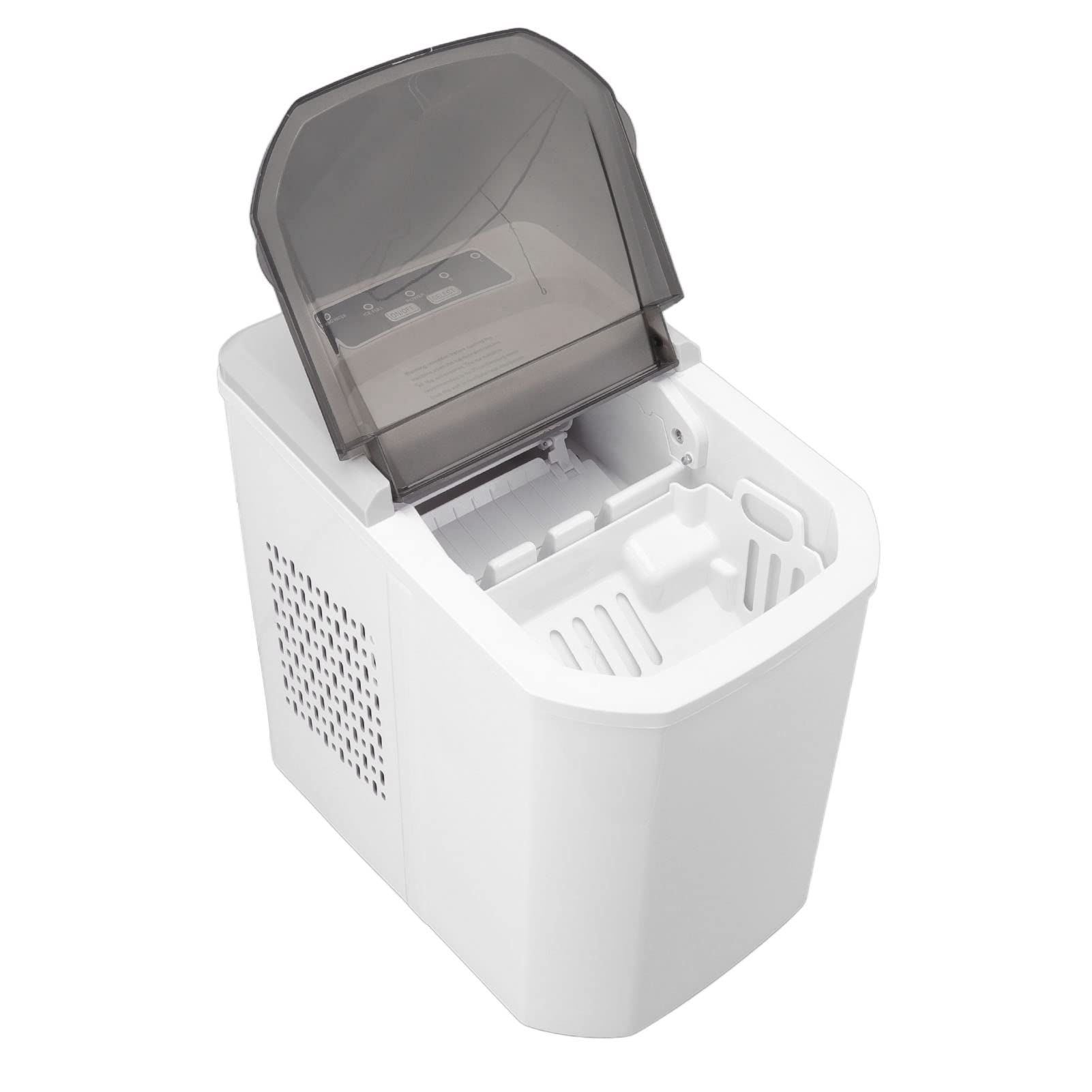 Máquina de Fabricante de Hielo de Encimera Portátil, Mini Máquina de Fabricación de Hielo con Tanque de Agua de 1,5 Litros, Cubitos de Hielo Masticables para Barra Comercial en