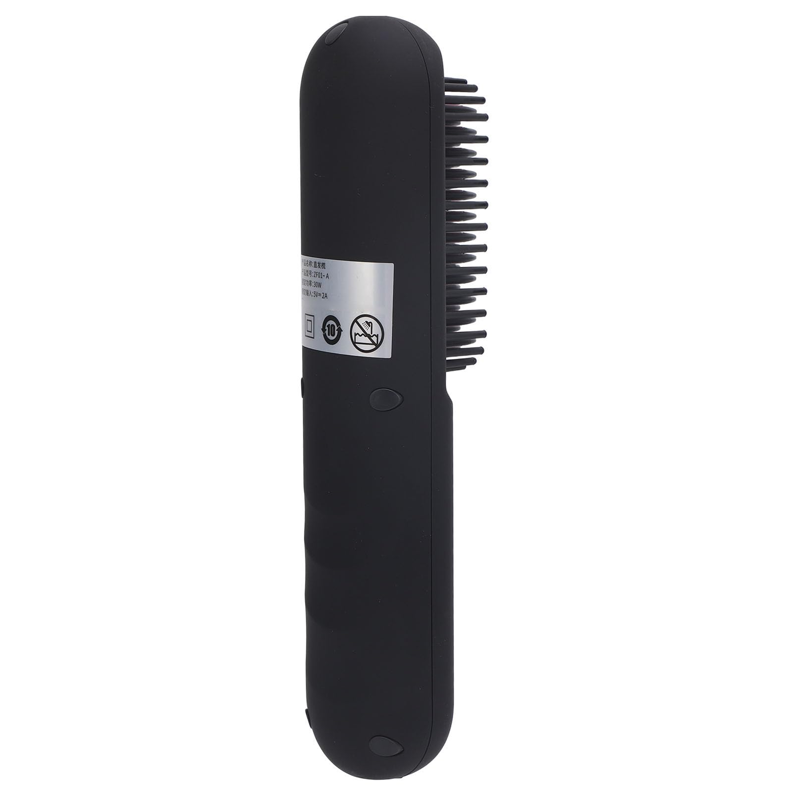 Spazzola per Lisciare i Capelli, Schermo LED Riscaldato Pettine per Lisciare i Capelli per Uso Domestico (BLACK)