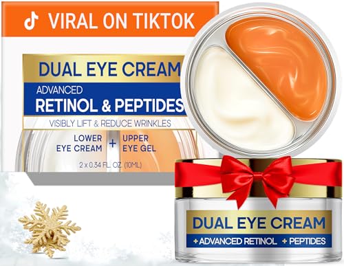 SKIN ULTIMA Dual Eye Cream with Advanced Retinol, Peptides, Caffeine