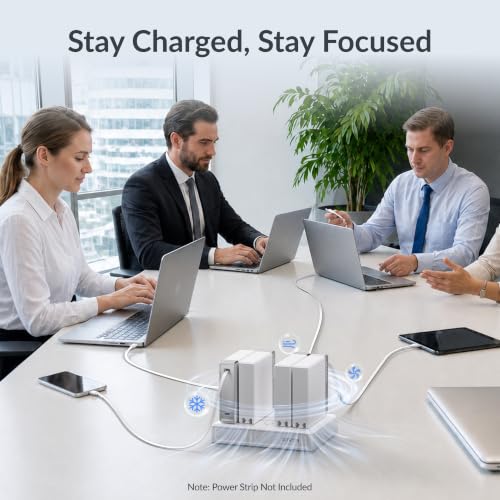 Image of Gitryin 140W GaN Retractable USB C Laptop Charger, for MacBook Pro Charger | Computer Charger with 31.5in Type-C Cable, 2 USB C Ports, Fast Charging for MacBook Pro /Air, iPad, iPhone 17 /16, White