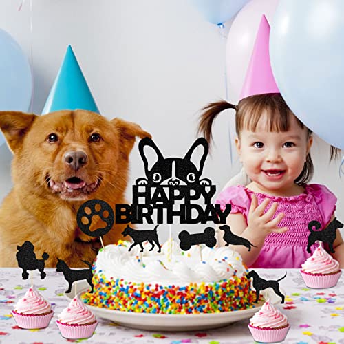 25 Stück Hund Tortendeko Süße Hunde Cake Toppers Hunde Cupcake Topper Dog Theme Birthday Decorations,Geburtstag Kuchen Dekoration für Kinder Baby Hunde Party Dekorationen