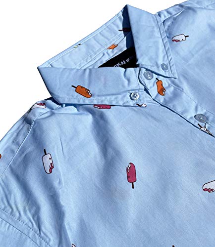 Image of Molokai Surf Button Down Slim Fit Hawaiian Short Sleeve Shirts