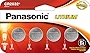 Panasonic CR2032 3.0 Volt Long Lasting Lithium Coin Cell Batteries in Child Resistant, Standards Based Packaging, 4 Pack