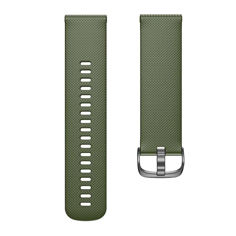 Silikonowy pasek na nadgarstek do zegarka Garmin Vivoactive 3 4 Venu SQ Vivomove HR Forerunner 158 55, do zegarka Forerunner 645 245