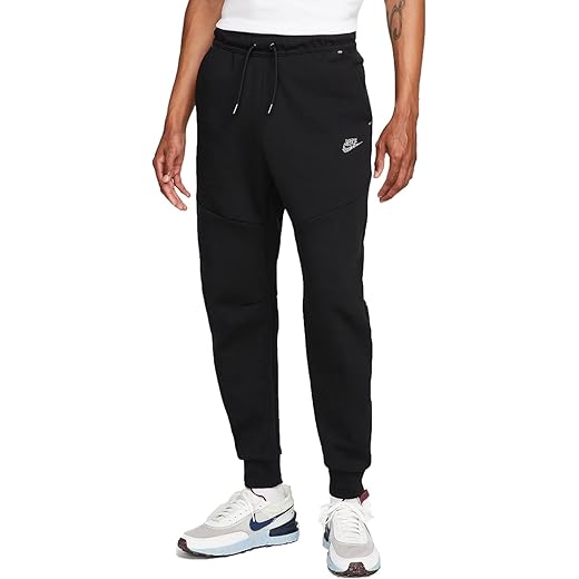 Nike Men's Revival Tech Black Fleece Jogger Track Pants (as1, Alpha, s, Regular, Regular, S)