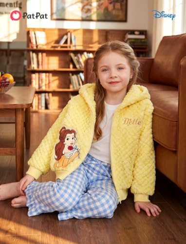 Image of Disney Girl /Boy Fleece Jacket Zipper Sherpa Fuzzy Hoodie Winter Coat 2-13Y