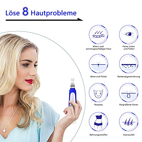 Elektrische Dermapen Koi Beauty Professionele microneedling voor thuis 0,25-2,0 mm Verstelbaar - 5 snelheidsniveaus… - Afbeelding 3