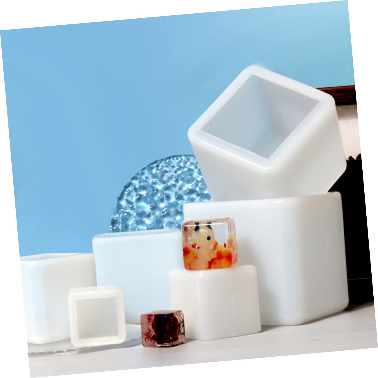 Operitacx 4pezzi Stampo Silicone Per Decorazioni Fai Da Te Stampo Epossidico Per Creazioni Artigianali Riutilizzabile e Facile Da Pulire Per Progetti Festivi e Regali Unici Misura